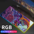 Imported RGB Gaming Mouse Pad with 14 RGB Spectrum Mode Large Extended soft led mousepad For Pro Gamers PC laptop Gaming Mousepad. 
