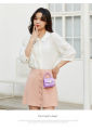 Fashion Mini Crossbody Purse for Girls - Elegant Design with Long Chain Strap. 
