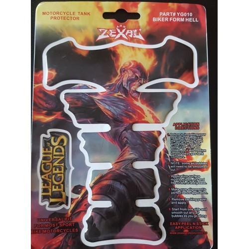 Leagues Of Legend Fire Man Zexal Tank Pad For Bikes