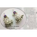Silver Earrings. 