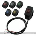 22mm 12v Motorcycle Handlebar Switch Waterproof Control Switch Button With Led Light. 