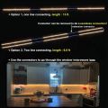 WOBANE Under Cabinet LED Lighting kit,8*50cm LED Strip Lights with Remote Control Dimmer and Adapter,Dimmable for Kitchen Cabinet,Counter,Shelf,TV Back,Showcase,2700K Warm White,1900lm,Timing,8pcs. 