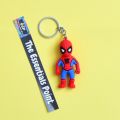 Avengers super hero keychains/ cartoon character - soft pvc keyrings for kids. 