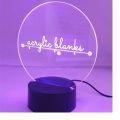 USB Powered Table Lamp with Erasable Pen and Remote Control, Office Room Desktop Decoration, Personalized Message Board Night Light, Birthdays Gifts for Adults Kids. 