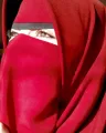 Niqab Patti Red Colour. 