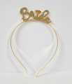 BRIDE HAIR BAND METAL HOOP CROWN TIARA HAIR BAND PERFECT FOR BRIDE TO BE WEDDING BRIDAL SHOWER PARTY. 