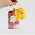 Plush stupid chicken keychain ins cute doll love letter schoolbag decoration autumn and winter car key pendant. 