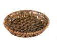 Techmanistan Multi purpose Round Wicker/Imitation Rattan Basket For Holding Cellphones in Office, Mobile Holding Basket For Office & Restaurant, Mobile Basket, Fruit Basket, Vegetable Basket. 