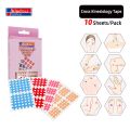 (Pack of 10 sheets) Kindmax Healthcare Spiral Cross Kinesiology Tape Physical Therapy Cross Tape for Pain Relief. 