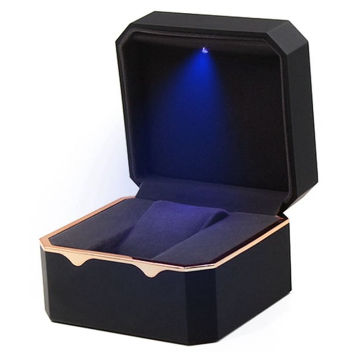Watch Box with Octagonal aurum Edge with Light, Paint Watch Storage Box, Watch Box, Watch Box