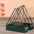 Light-haired Iron Insect Mosquito Coil Holder Retro Innovative Home Incense Mosquito Resistant Coil Holder Anti-Mosquito Residence Supplies For Home, Garden, and Wedding Lawns. 