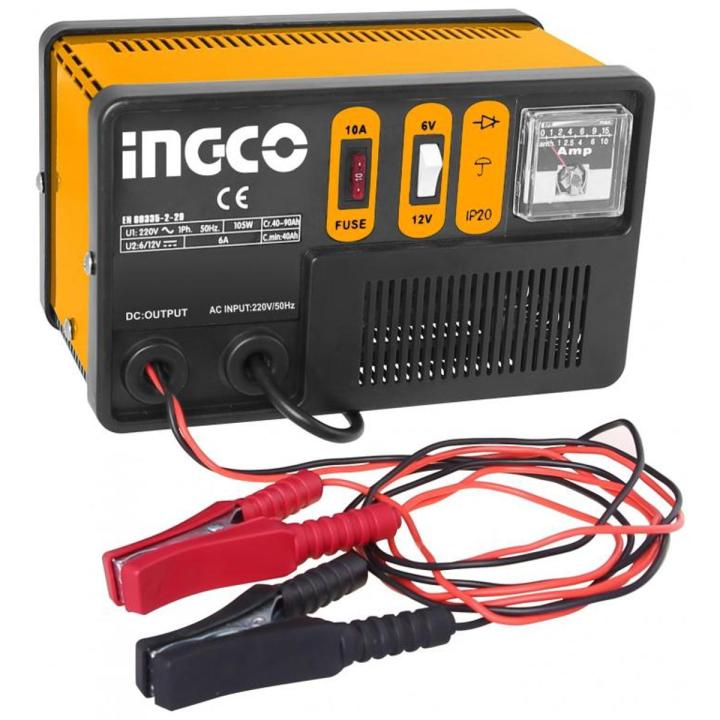 Ingco Car Battery Charger 6 volt and 12 volt