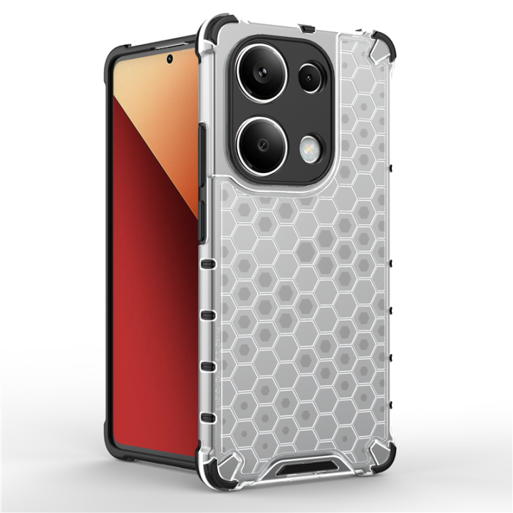 For Xiaomi Redmi Note 13 Pro 4G Case Honeycomb Fashion Shockproof Back Cover note13pro casing