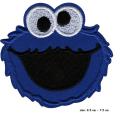 Sesame Street Cookie Monster Embroidery Iron On Sew On Patch For T-Shirt Bag Cap Jeans Patch. 