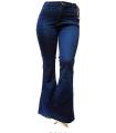 DARK BLUE BELL BOTTOM FLARED JEANS FOR HER. 