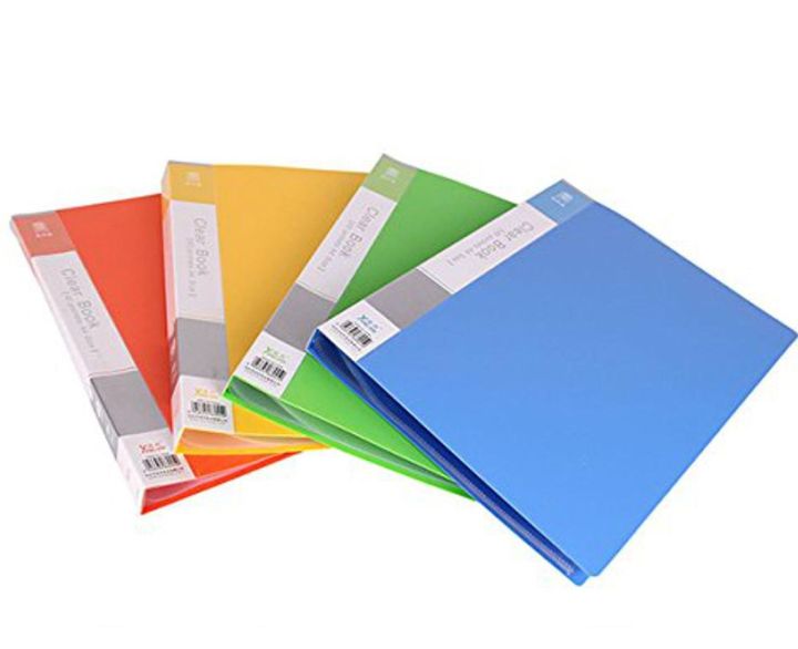 Pocket File (FC) 10, 20, 30, 40, 60, 80, 100 Pockets| Clear Book Pocket ...