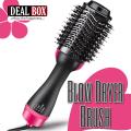 One Step Blow Hair Dryer and Volumizer Brush | Hot Air Brush Hair Styler for Straightening & Curl 1000W Comb. 