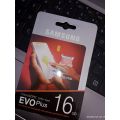 Samsung Memory Card 16 GB Micro SD/SDHC card. 