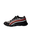 Red And White Line Sneaker Shoes For Men. 