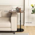 Space-Efficient Adjustable Height C Shaped Side Table – Ideal Sofa and Bed End Table for Apartments, Dorms, Offices and Minimalist Home Setup. 
