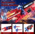 Spiderman Web Shooter Toy Kids Plastic Spiderman Launcher Gloves Wrist Toys Set Gift For Kids Spider Web Shooting Game - 2 Sets of Kids Spider Hero Role Play Launcher Gloves with Wrist Toy Set, Movie Theme + free cod + free delivery. 