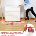 5 in 1 Furniture Moving Tool Heavy Object Mover Furniture Transport Lifter & Furniture Slides Moving House Cabinet Sofa Bed Desk 4 Wheeled Mover Roller 1 Wheel Bar Hand Tools Set (5 in 1) Heavy Furniture Move Tool. 