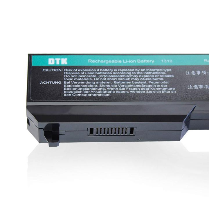 DTK 1310 Rechargeable Li-ion Laptop Battery - Durable 6-Cell 11.1V Battery with Safety Protection for Dell Vostro & XPS Notebooks - 5200mAh