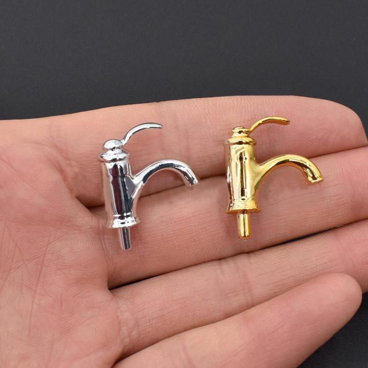 Childrenworld Water-tap Realistic Dollhouse Mini Kitchen Bathroom Single Head Faucet