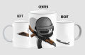 Pubg Mug Helmet and a AKM riffl Coffee Mug 330Ml. 