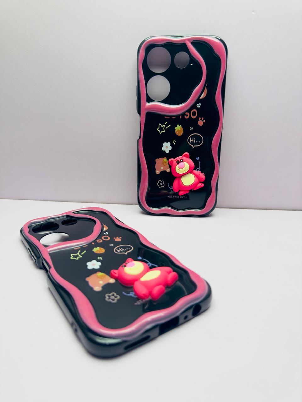 Lahore Mobile Case for Tecno Camon 20 / Camon 20 Pro Back Cover Colorful Wavy Phone Cases - Luxerey Back Cover - Creative Lovely 3D Doll -Girls Back Cover 6