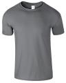 Charcoal Grey Cotton T-Shirt Plain Basic Tshirt. 