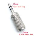 3Pcs Jack 3.5MM To 2.5 Mm Audio Adapter 2.5Mm Male To 3.5Mm Female Plug Connector For Aux Speaker Cable Headphone Jack 3.5. 