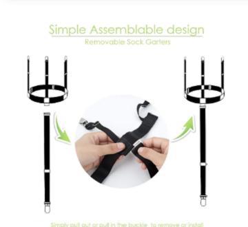 Mens%20Fashion%20Adjustable%20Elastic%20Shirt%20Stays%20Upgraded%20Trident%20Shirt%20Suspenders%20Holders%20Sock%20Garters%20Straps%20Non-slip%20Clamp%20Black%20-%20Image%203