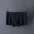 New Men Boxers Ice Silk Silky Panties Thin Seamless Underwear Summer Thin Boxers Sexy One Piece Breathable Male Nylon Underpants. 