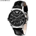 Emporio Armani Renato Mens Chronograph Black Dial Watch - AR2447. 
