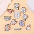 Creative Feminism Enamel Pins Cute Pink Inspirational Banner Bottle Brooch Badges Lapel Pin Feminist Jewelry Gifts for Women. 