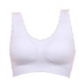 Women Lace Trim Bra Crop Underwear. 