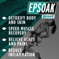 Epsoak Sport Epsom Salt for Athletes - 500 grams . Energizing Therapeutic soak with Eucalyptus and Peppermint Essential Oils…. 
