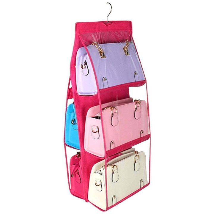 6%20and%208%20Pockets%20Double-sided%20Hanging%20Storage%20Bags%20with%20Hanging%20Hook%20/%20Handbag,%20Purse,%20Bags%20Organizer%201%20Pcs%20-%20Image%204