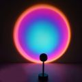 Sunset Projection Led Light, Rainbow Floor Stand Modern Lamp Night Light for Living Room Bedroom Romantic Projector Gift for Wedding Birthd. 