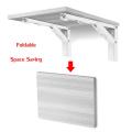 2 Pcs Heavy Duty Folding Shelf Brackets,Robust Foldable Wall Shelf Support Bracket for Bench Table,Bookshelf,Work Bench with Install Screws, 4 Sizes Available 8, 10, 12, 14inch. 