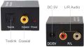 DAC Digital Audio Converter, Digital Optical Coaxial Toslink to Analog Audio Converter Stereo L / R RCA Audio Adapter for HDTV DVD Blu-ray Home Cinema Systems PS3 Xbox X360 with Optical Cable and USB Power Cable. 