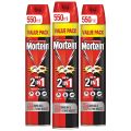 Mortein All Insect Killer Spray 550ml - Pack of 3. 