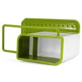 3 in 1 Kitchen Sink Organizer - Draining Holder, Towel Rack, Storage Box for Soap and Sponges. 