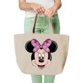 Vagile Minnie Mouse Designer Handbag Printed Heavy Canvas Women Ladies Handbag Tote Purse Travel Large Shopping Bag Gift Idea. 