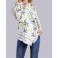 Yellow Knitted Printed Cardigan Women - Ch#Wwc-00006.1. 