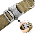 summerflowers Adjustable Military Tactical Dog Collar German Shepard Medium Large Pets Dog Collars Walking Training Dog Collar Control Handle. 