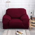 Sofa Cover 1 Seater, Stretchable Single Seater Sofa Cover, Elastic Fitted Solid Color, Standard Size. 