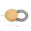 10Pcs Trousers Pants Stretch Spring Button Universal Sewing Tool Extender Accessories Jeans Button 17mm Metal Elastic Waist Extension. 
