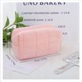 1pc Pink Pillow Design Cosmetic Bag Pencil Case Pen Pouch Large-capacity Student Storage Pencil Case D R3046. 